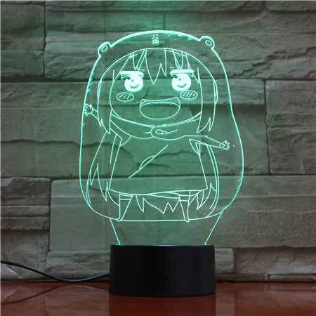 Himouto Умару-Чан настольная лампа спальня аниме USB сенсорный датчик украшения ночник детский подарок комический светодиодный ночник Манга