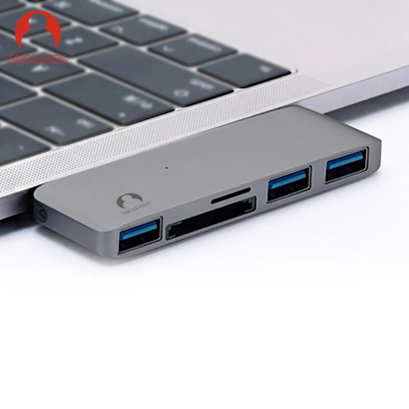 Snowkids USB C концентратор PD зарядное устройство для чтения карт памяти разветвитель
