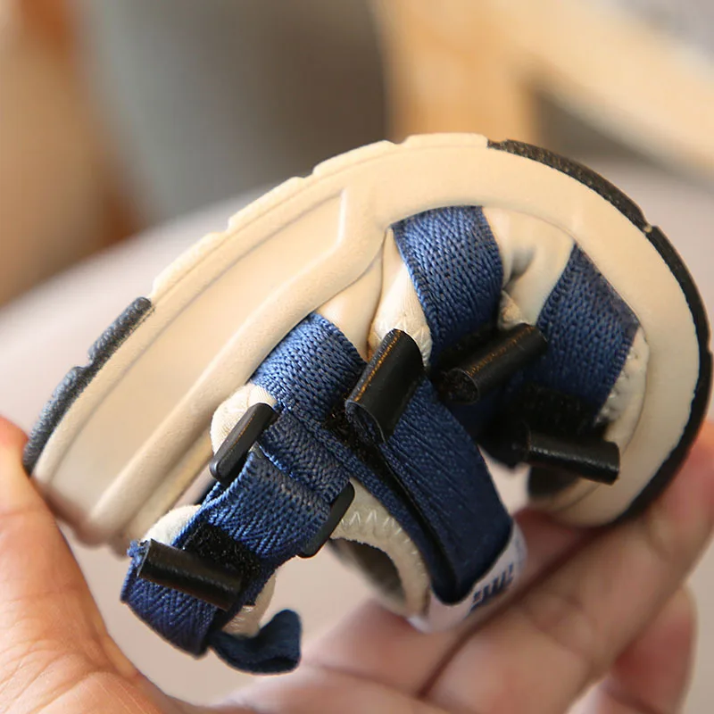 Детские сандалии для девушек мальчиков Повседневная пляжная обувь с лентами