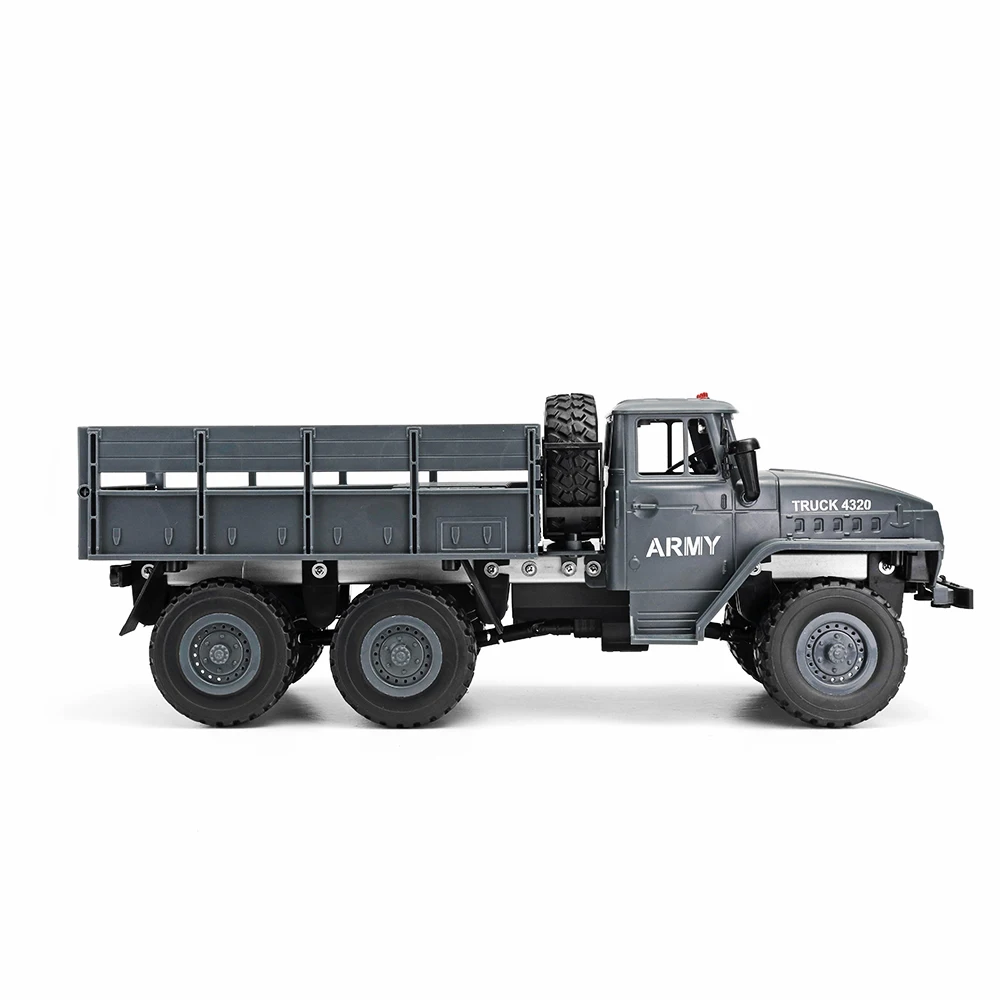 MZ YY2004 15 км/ч 2,4 г 6WD 1/12 военный грузовик внедорожный Радиоуправляемый автомобиль гусеничный 6X6 игрушки щеточный мотор радиоуправляемые модели для детей подарки на день рождения