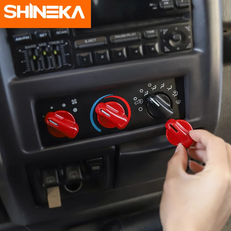 SHINEKA ABS интерьер кондиционер кнопка переключения украшения крышка отделка