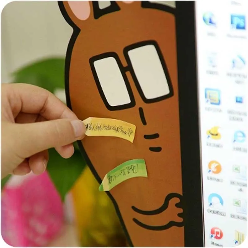 Доска сообщений для компьютера с изображением мультяшных животных акриловая