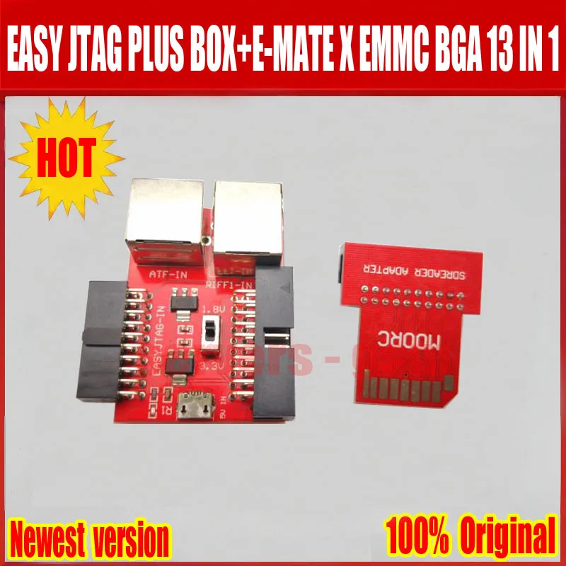 Новейший легкий JTAG плюс коробка+ E-MATE X Emate box EMMC BGA 13 в 1