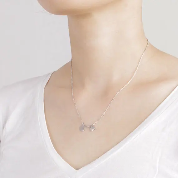 Трендовое женское ожерелье с золотым и серебряным покрытием подвеска героями