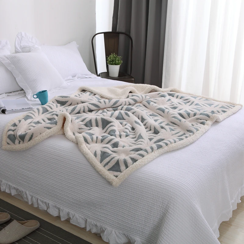 2017 хит продаж 100% хлопок высококачественные овечьи бархатные одеяла зимнее