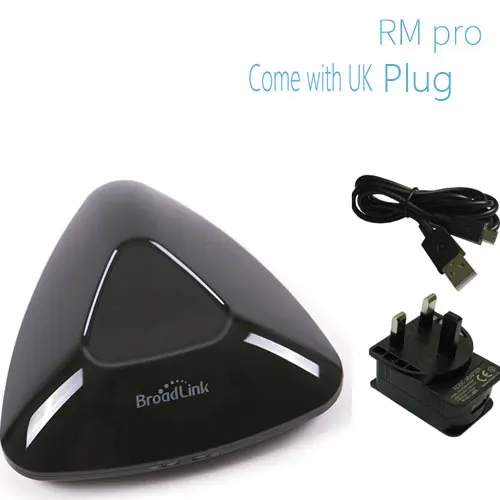 Rm Pro-UK Broadlink RM Pro+ RM33 RM Mini3 Умный дом WiFi+ IR+ RF Универсальный Интеллектуальный пульт дистанционного управления работает с Alexa Google Home - Комплект: Rm Pro-UK