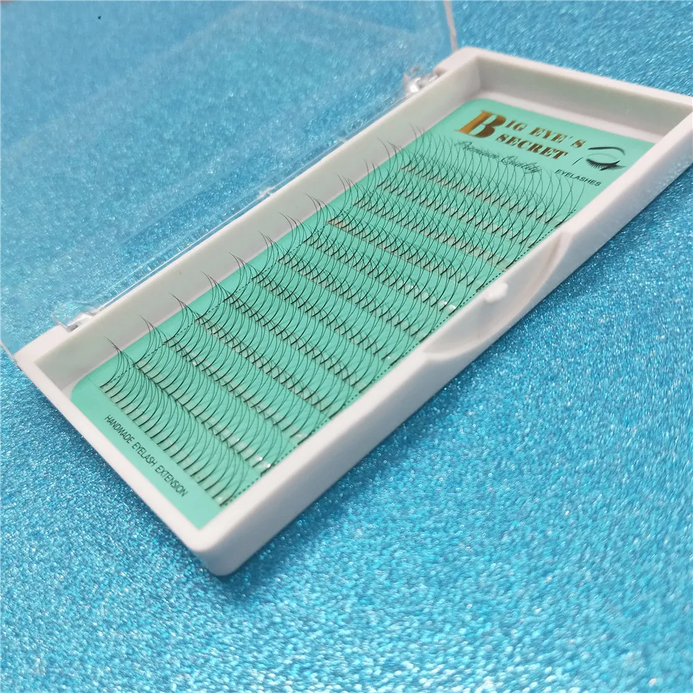 

10 trays Long Stem 2D Russia Volume Lashes Premade Fans Individual Eyelash Extension Make Up Tools free shipping