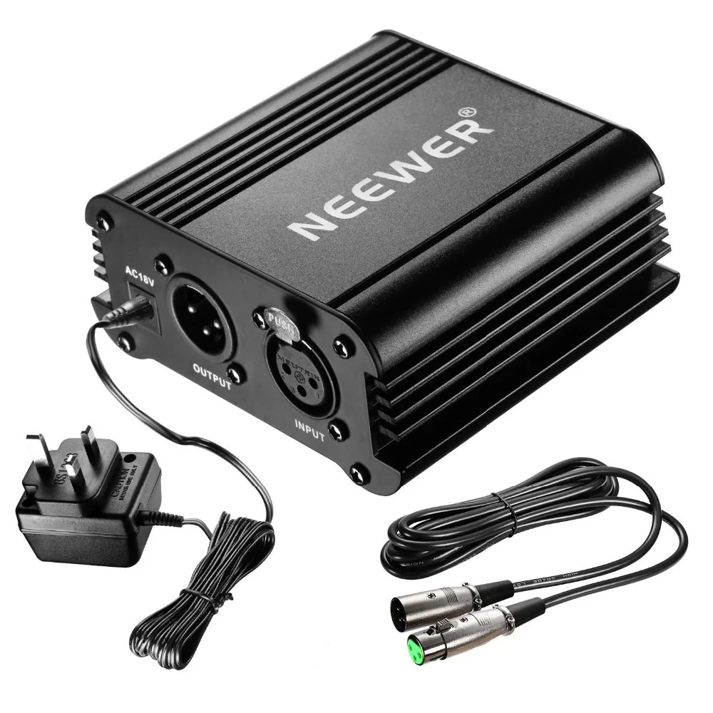 Neewer 1 канал 48 vphantom Питание с HDMI DVI Переходник HDMI DVI и один XLR аудио кабель для конденсаторный микрофон музыка Запись оборудование