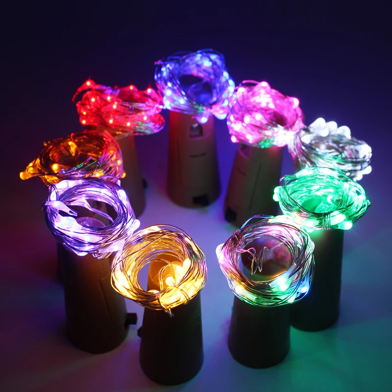 2 м светодиодная гирлянда из медной проволоки сказочные огни для стеклянной