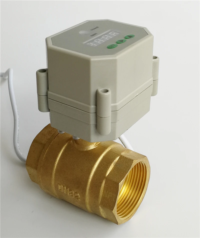 Латунные двухходовые клапаны Tsai Fan Timer On/Off 1 1/4 ''DN32 диаметр 29 мм Резьба
