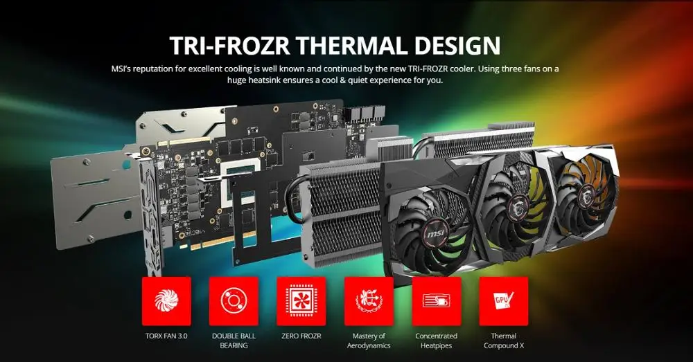 Игровая плата MSI videokarta GeForce RTX 2080 X TRIO 8 GB GDDR6 1860 MHz 2944 единиц 256 бит 14 Гбит PCI Express x16 3 0