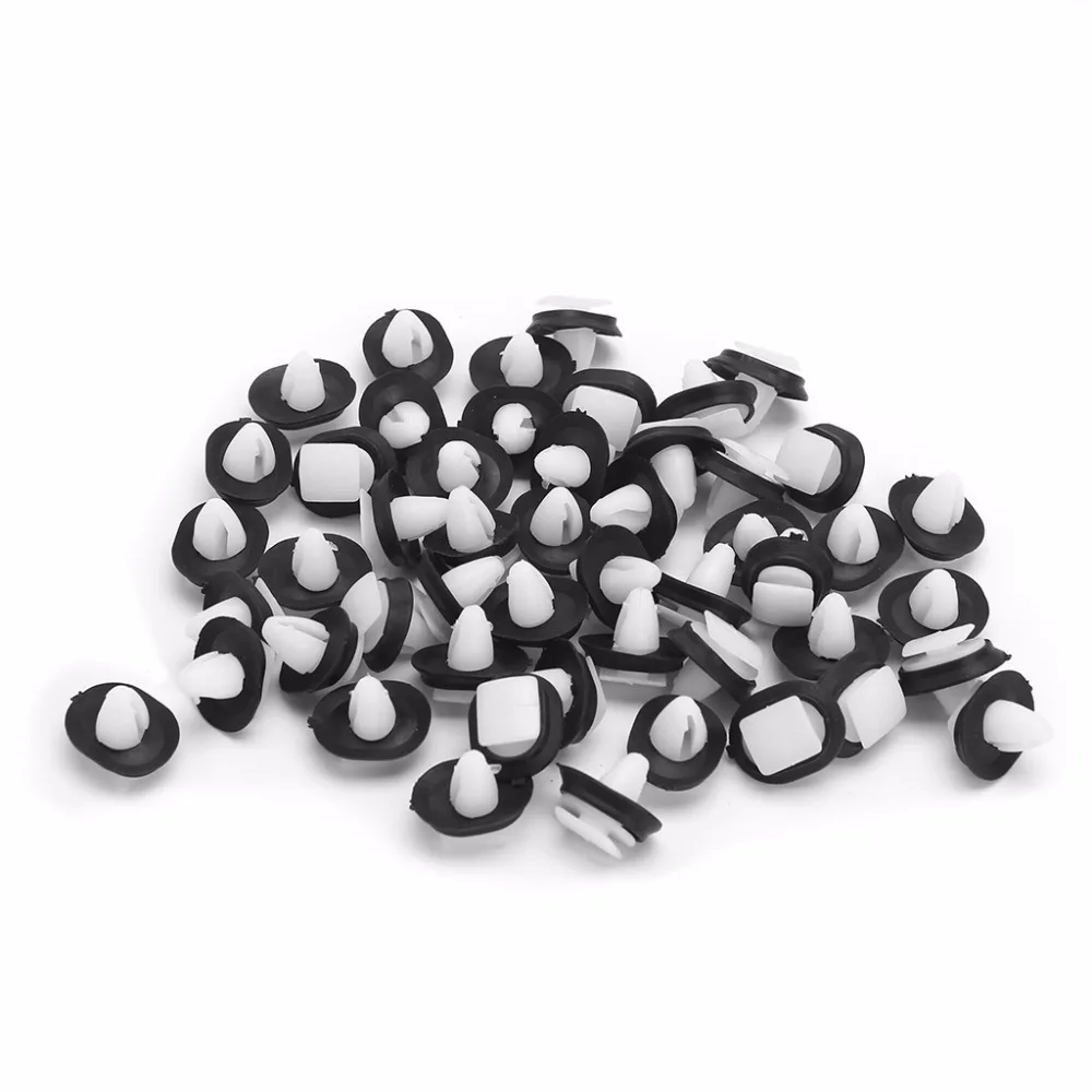 

50pcs/set Car Exterior Side Moulding Rub Bumpstrip Lower Auto Car Door Trim Clips For Fiat Ducato Fastener & Clips New