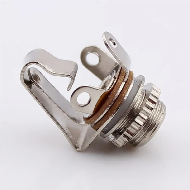 

100pcs/3.5mm Female Socket Metal Mono Sound Track Plug Audio Adapter With Switch