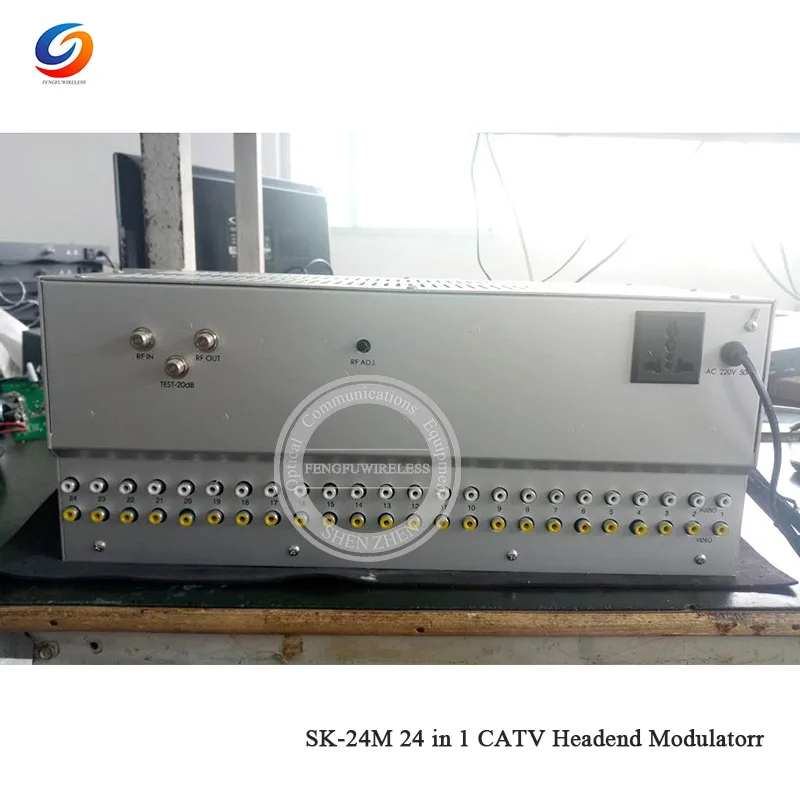 Лидер продаж! Высокое качество цифровой SK-24M 24 в 1 catv головной модулятор CATV модулятор