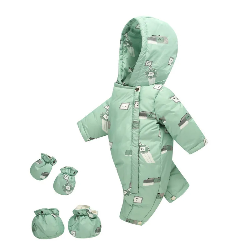 2018 Snowsuit Baby Winter Thickening Down Snow Jumpsuit Boy Girl Keep Warm Newborn Set Clothes Overalls For Babies |