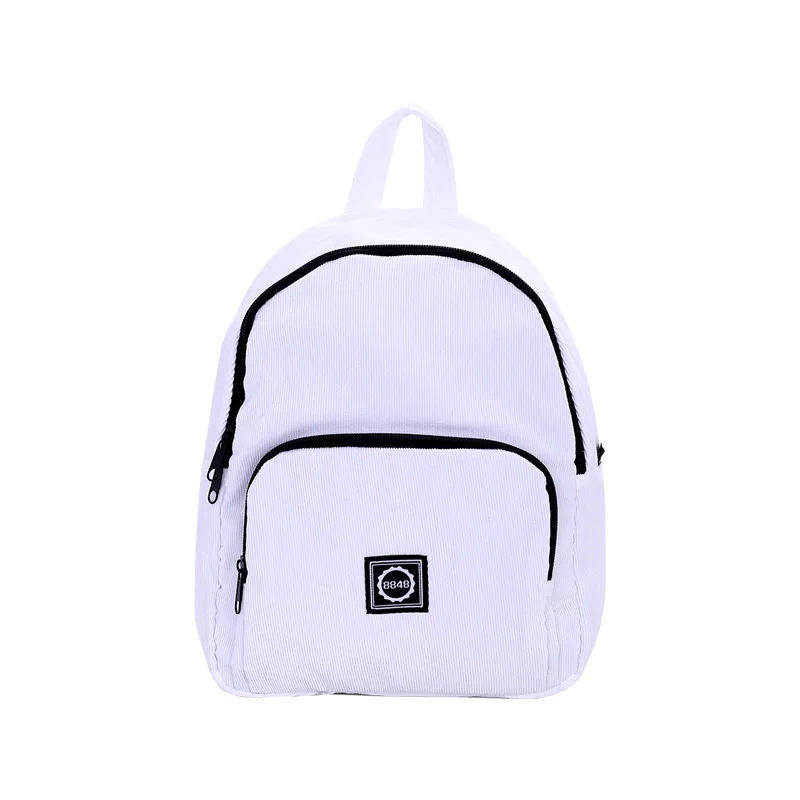 white backpack 8848 женский молодежный рюкзак маленькие однотонные повседневные Рюкзаки студенческая школьная сумка для девочек-подростков винтажная милая сумка рюкзак Mochila 007 - Цвет: white backpack