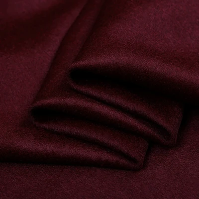 153 см широкое тонкое шерстяное и кашемировое пальто винно красного цвета из ткани