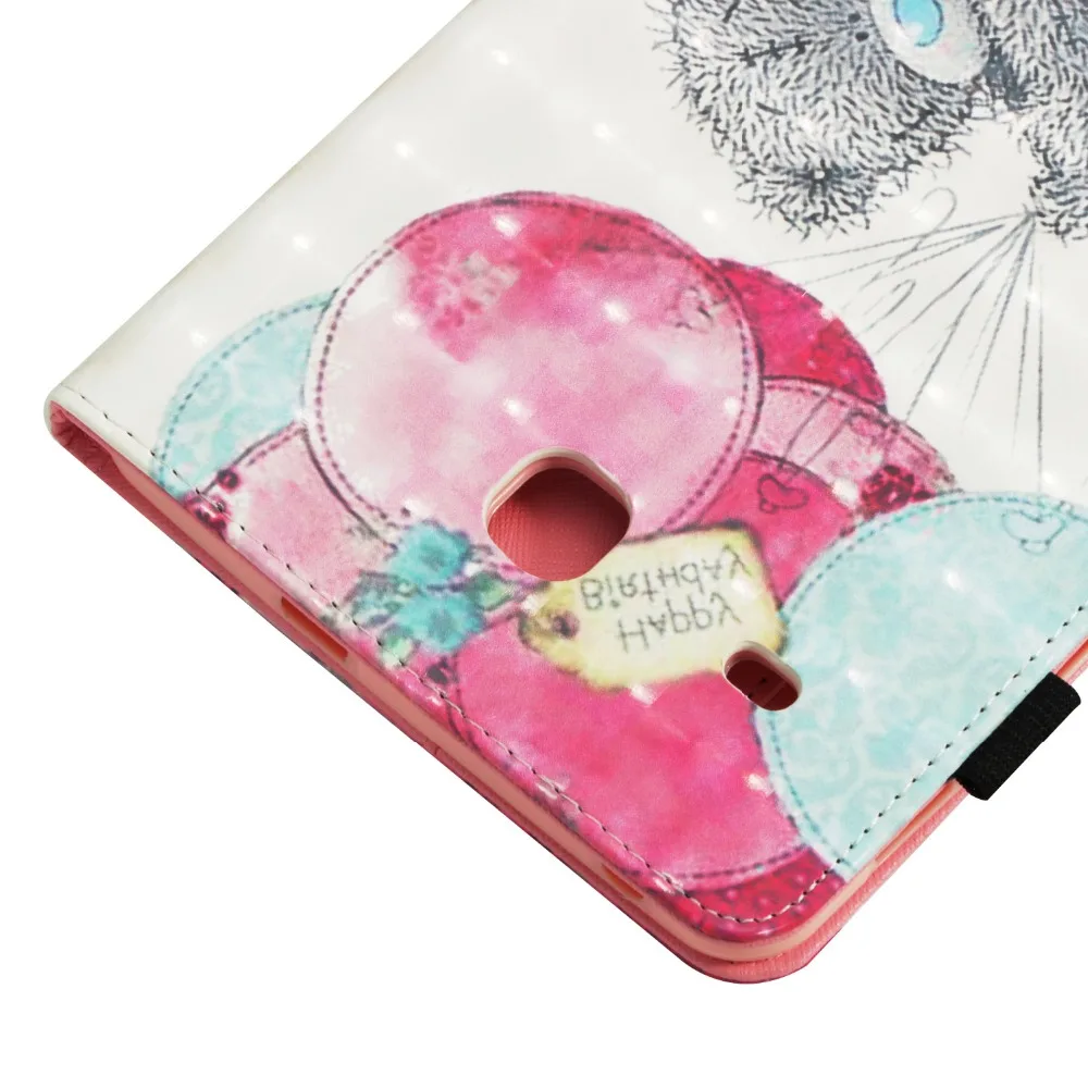 Фиолетовый с рисунком Совы чехол для планшета Samsung Galaxy Tab E 8 0 T377 T375 Smart Cover из