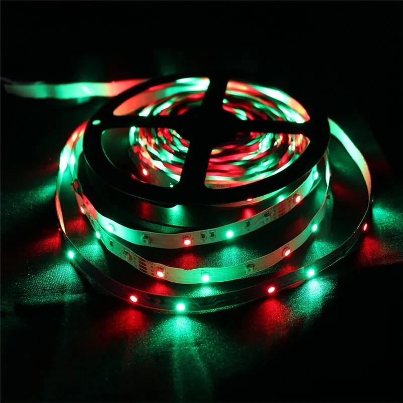 Светодиодная лента 5 м RGB 3528 SMD с 24-кнопочным ИК-пультом дистанционного управления