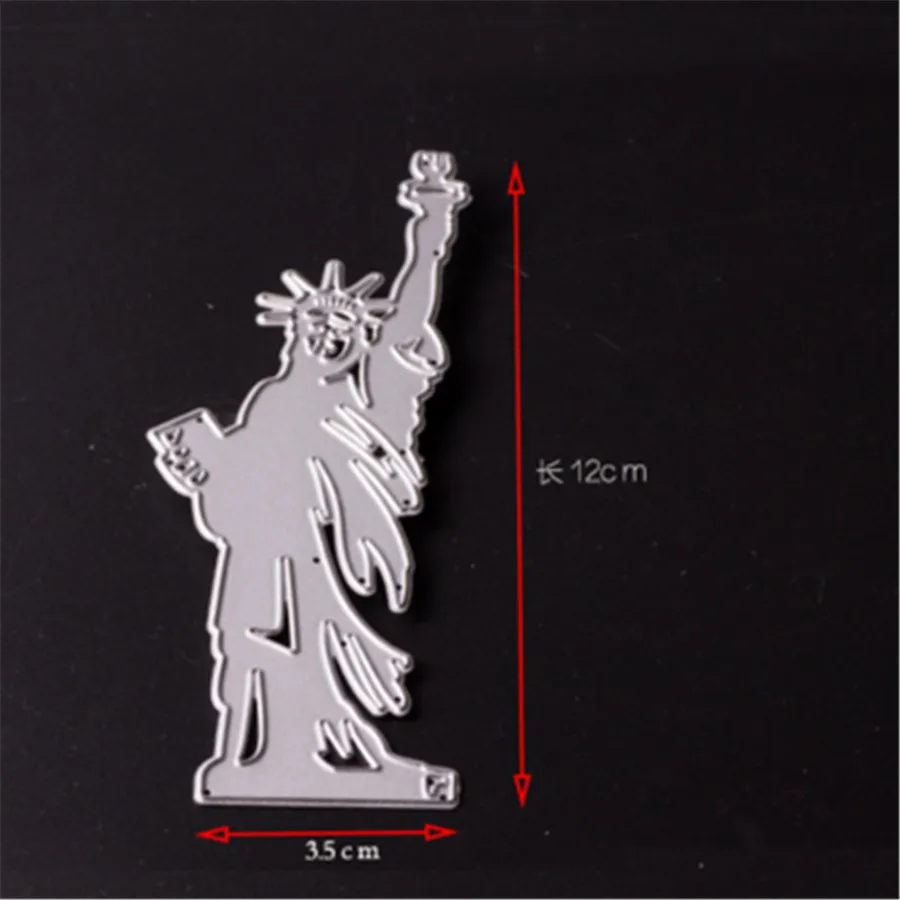 

Statue of Liberty Metal Cutting Dies For Scrapbooking Stencils DIY Album Paper Cards Decoration Embossing Folder Die Cutter