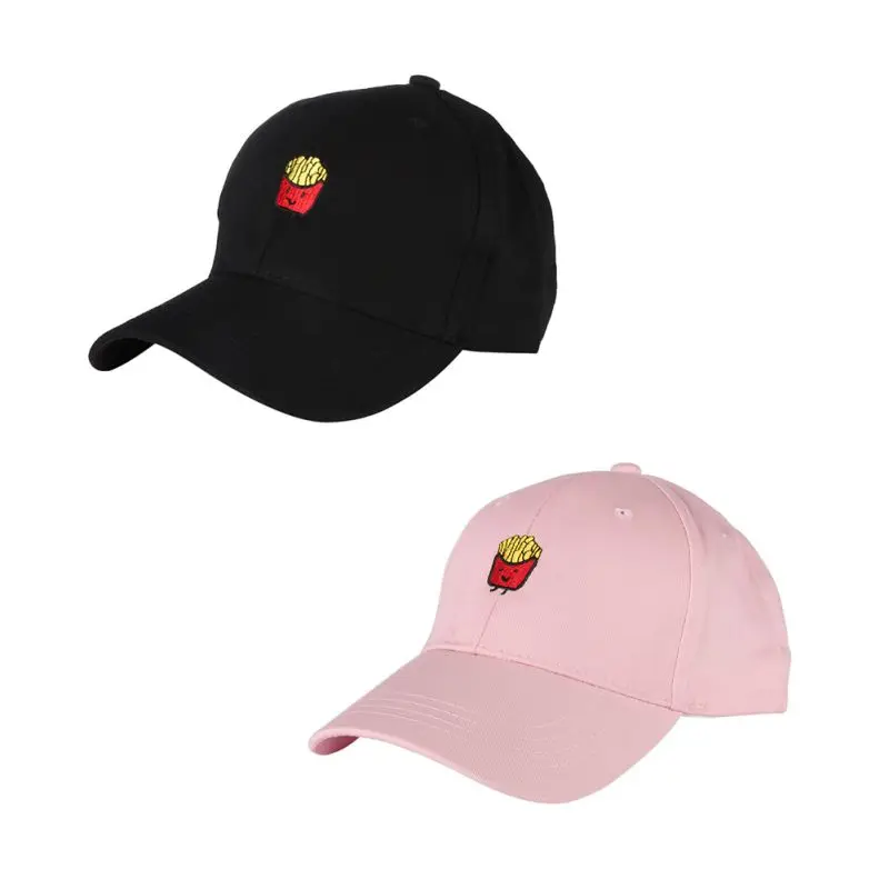 Унисекс хлопковая теннисная Кепка с вышивкой картофельных чипсов Snapback шапки