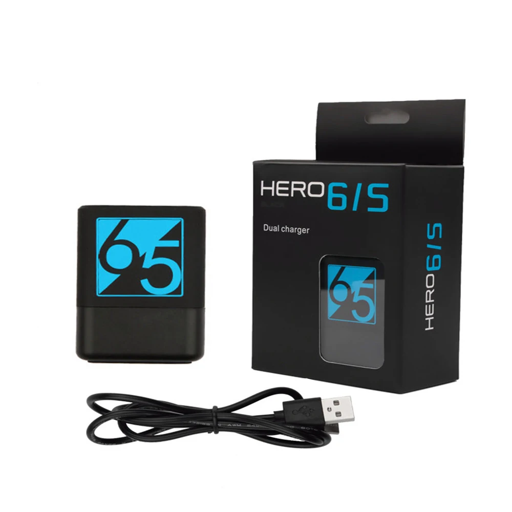 Новое зарядное устройство type C и 1600 мАч hero 7 bateria для GoPro hero 5 Go Pro hero 6 7 аккумулятор hero 5 hero 6 hero 7 Черная Камера