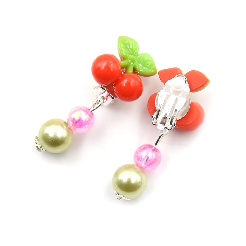 Модные детские серьги с ушками животных 7 пар розовые изображением утки подарок