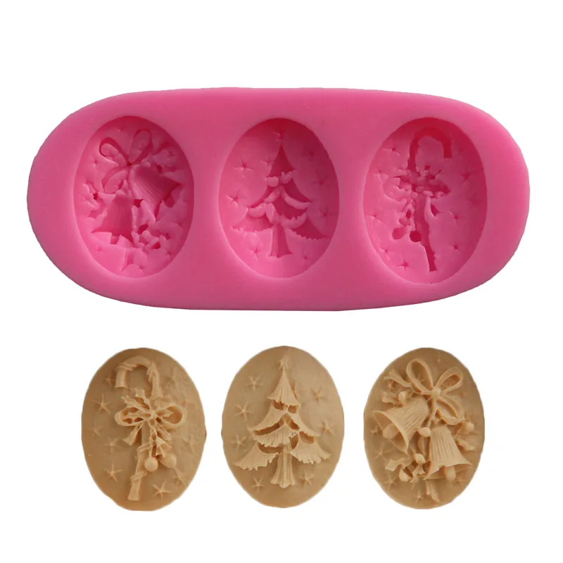 Колочик для елки в форме костяшек 3D помадка торта фотокольцо тема на Рождество