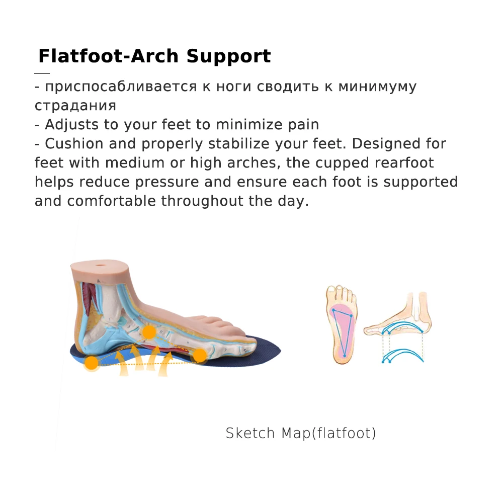 Arch Support Insoles Foot Care for Plantar Fasciitis Heel Spur Sport Insoles Shock Absorption Pads arch orthopedic insole