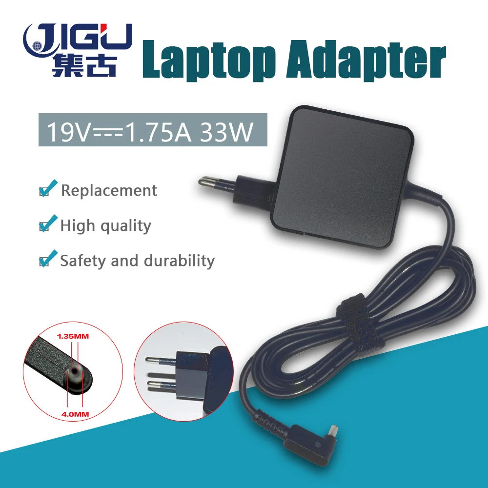 JIGU 19V 1.75A 4.0x1.35мм зарядное устройство для ноутбука адаптер переменного тока PowerFor