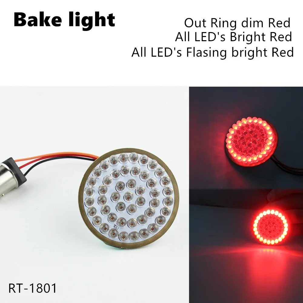 2 &quotLED Сигнал поворота комплект для переднего 1157 и заднего поворотники Softail Sportster