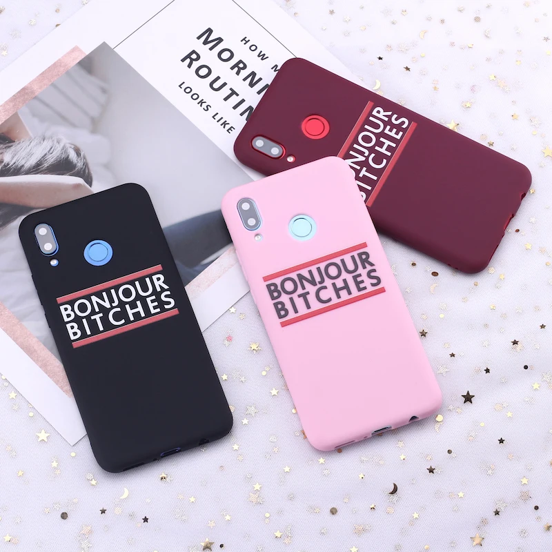 Силиконовый чехол для телефона Samsung S8 S9 S10 S10e S20 Plus Note 8 9 10 A7 A8 с цитатами Hello Bitches