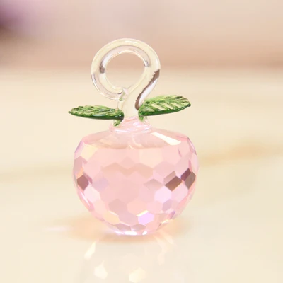 40/50 мм Красочные Хрустальные Фигурки Яблоко Стеклянные фрукты пресс-папье искусство и коллекция Украшение стола домашний свадебный Декор рождественские подарки