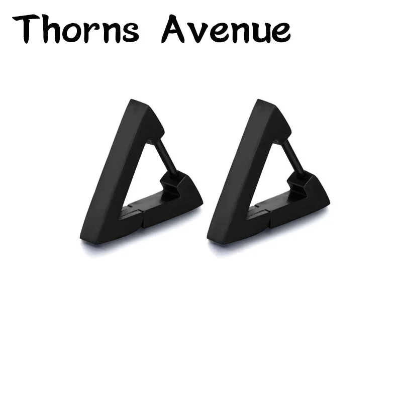 Thorns авеню Мода 1 пара/лот 3 вида цветов треугольной формы из нержавеющей стали для