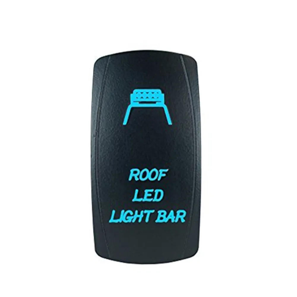 

For Boat 5pin Laser ROOF LED LIGHT BAR Rocker Switch ON-OFF LED Light BLUE