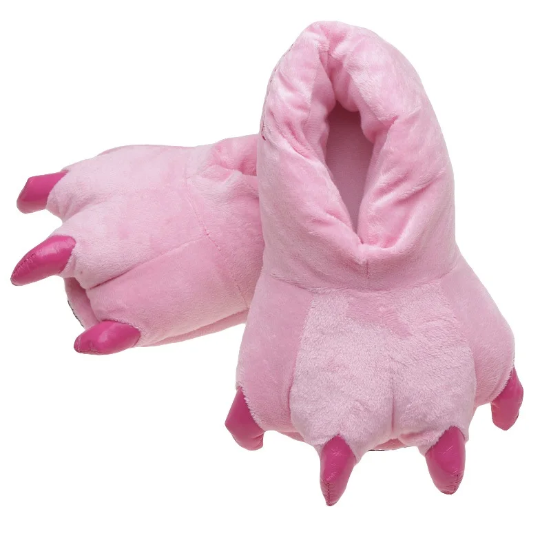 Kigurumi Onesie/Детские пижамы с единорогом, детское одеяло для животных, зимние пижамы для девочек, костюмы единорога - Цвет: pink slipper
