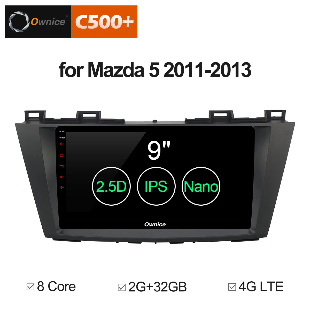 Ownice C500 + G10 Octa core android 8 1 радио мультимедиа видео плеер навигации gps для Mazda 5 2011 2012 2013