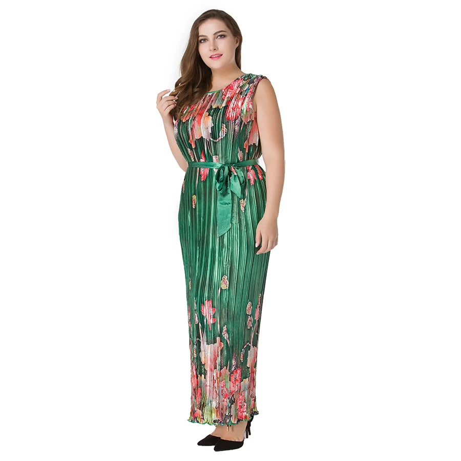 Женское атласное платье с круглым вырезом | Женская одежда