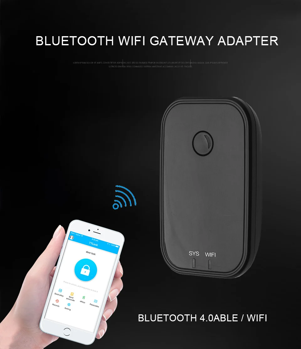 TT App Wi-Fi адаптер электронный дверной замок интернет дистанционно управление Smart Bluetooth шлюз
