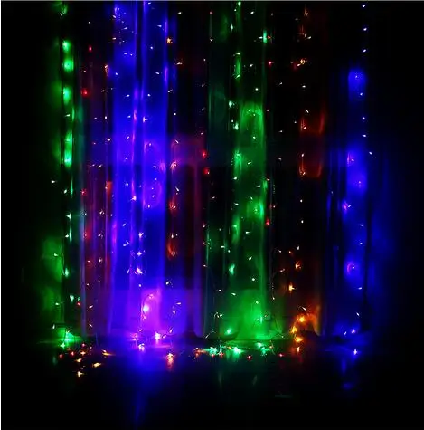 Счастливая! 3x3 м гирлянда светодиодные Рождественские огни уличное