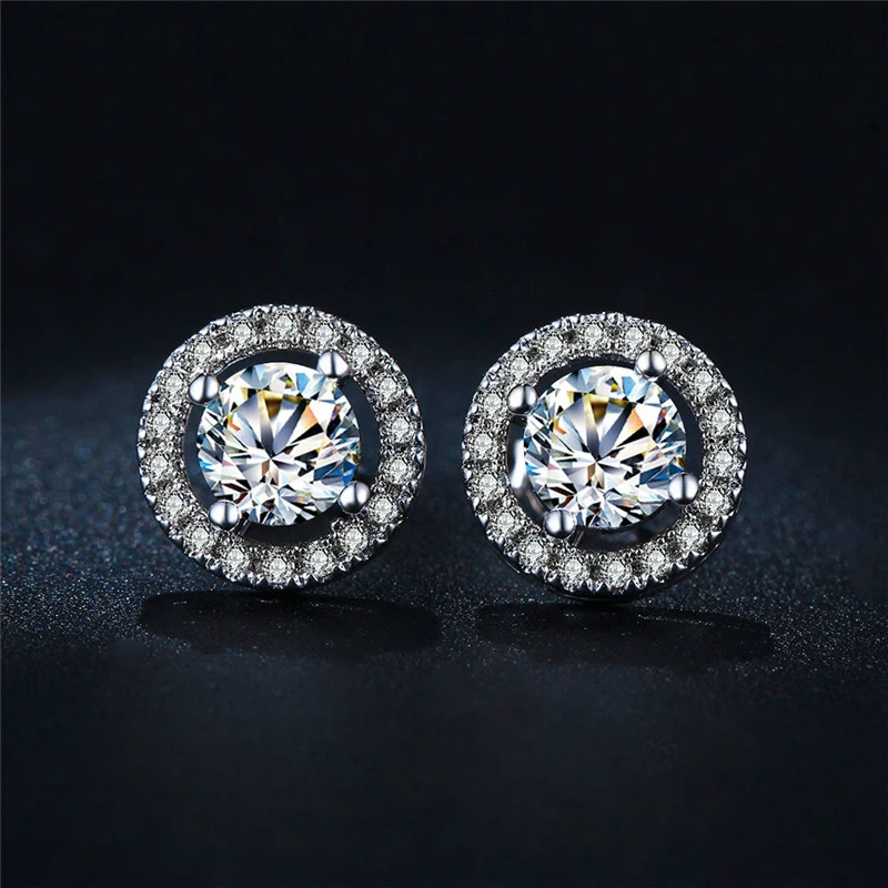 Серьги гвоздики женские круглые золотистые с фианитом|stud earing|earing fashionfashion earing |