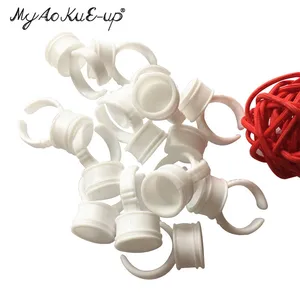 Одноразовое кольцо для перманентного макияжа, без делителя, среднего размера, чернила для татуировок, бровей, губ, тату, фотокольца, контейнерчашка