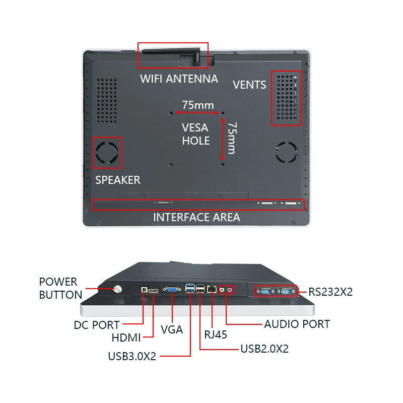 15 дюймовые ЖК цифровые вывески цифровой Тотем рекламный плеер|Промышленные