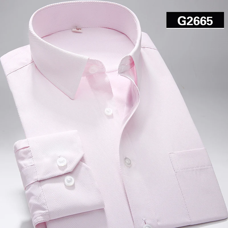 S~ 7xl, большая Мужская рубашка, новая, обычная, плюс размер, квадратный воротник, длинный рукав, одноцветная, обычная/саржевая/полосатая, формальная мужская рубашка