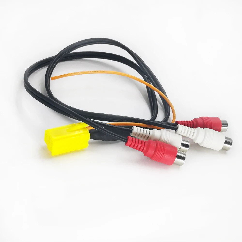 Biurlink 5 шт. MINI ISO 6Pin RCA адаптер аудио линия 4 Chinch кабель 4RCA Разъем для Volkswagen Ford Audi |