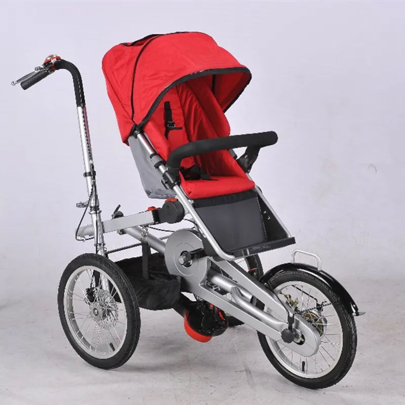 red one baby seat Mummy babyпрогулочная коляска, складные три колеса, тележки для детей, NOTaga, велосипедные коляски для детей, noTaga, велосипедная коляска, трехколесная, картонная, стальная - Цвет: red one baby seat