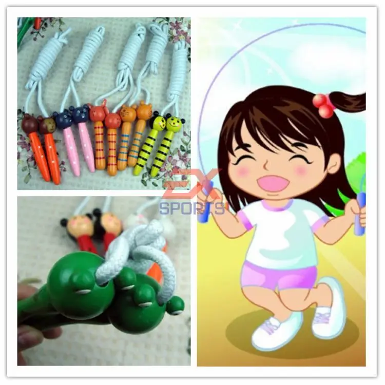 2X Скакалка для занятий спортом аксессуары спортзала Мультяшные животные новая