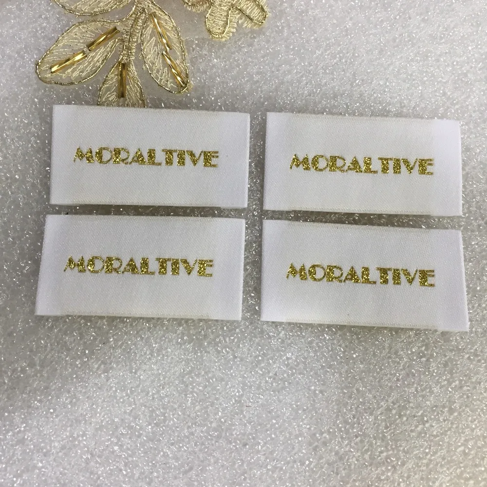 Аксессуары для одежды фирменный логотип дамасская тканая этикетка | Дом и сад