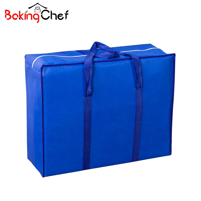 BAKINGCHEF Большая вместительная тканая сумка для хранения, одеяло, органайзер для одежды, сумки для путешествий, аксессуары, товары, чехлы