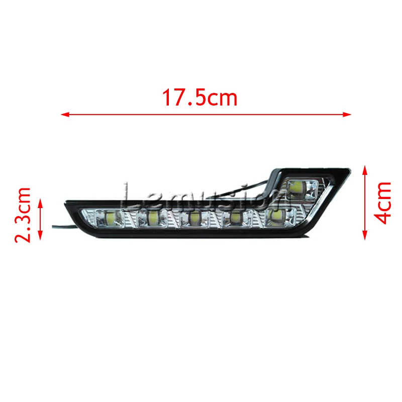 PAKUSI Новый 1 комплект Автомобильные светодиодные DRL Противотуманные фары L stylilng